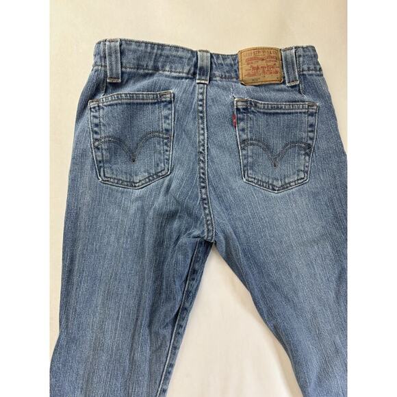 Vintage Y2K Levis 525 Nouveau Low Bootcut Grunge Jean Light Wash Western Women 6 - Picture 9 of 11
